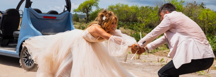 "Shotgun Wedding" with Jennifer Lopez.
