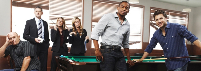 Lighten things up with comedy shows like 'Suits': "Psych" TV series.