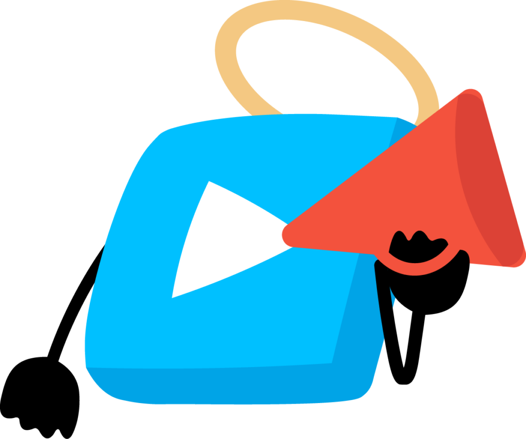 VidAngel icon with a megaphone: You're not weird!
