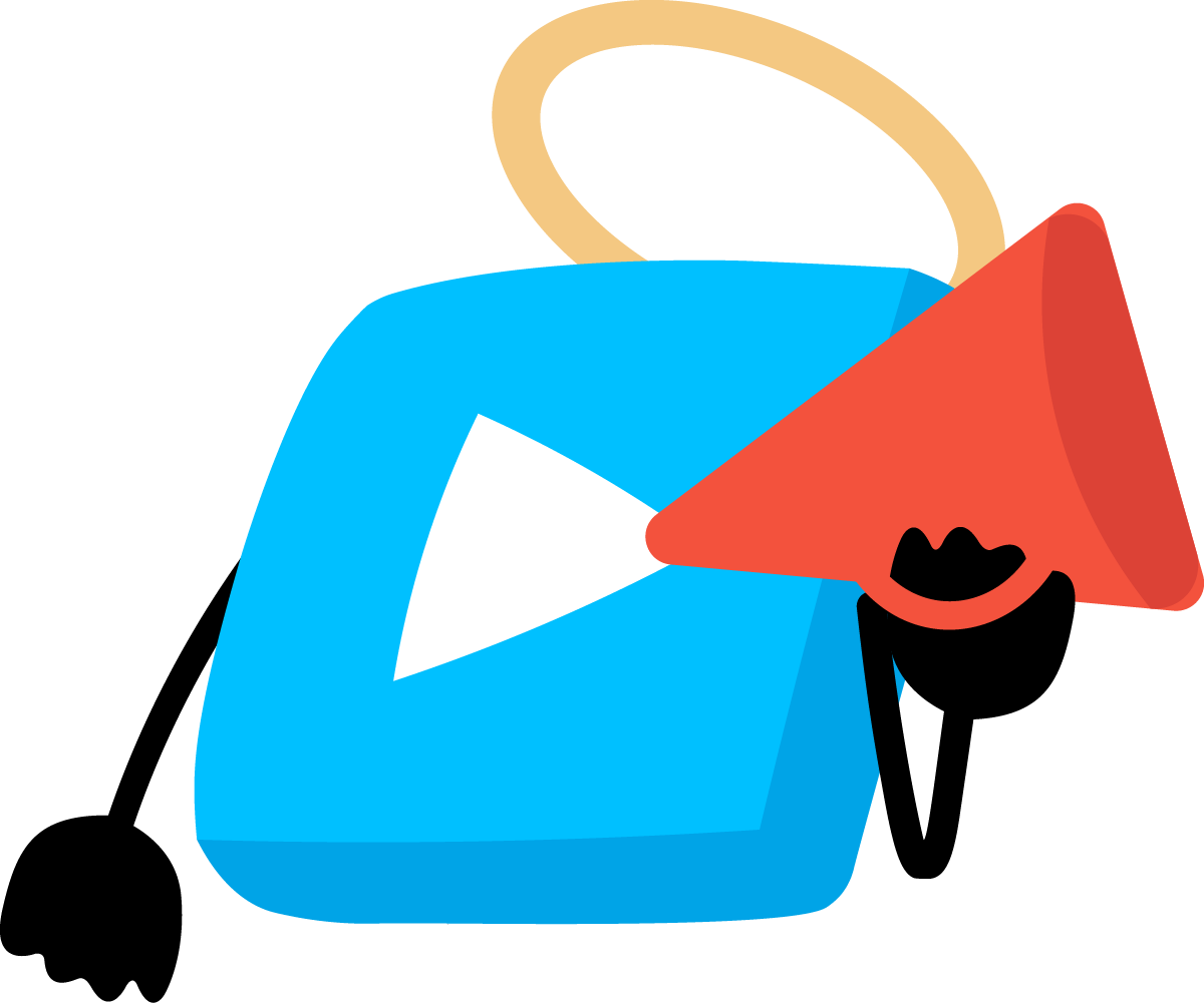 VidAngel icon with a megaphone: You're not weird!